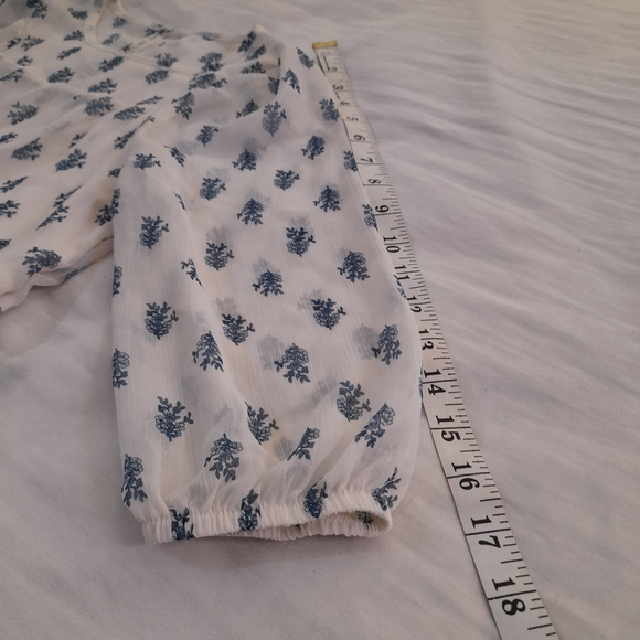 ● Wonder Nation | Girl Short Sleeve Chiffon Peasant Drees - Picture 9 of 14